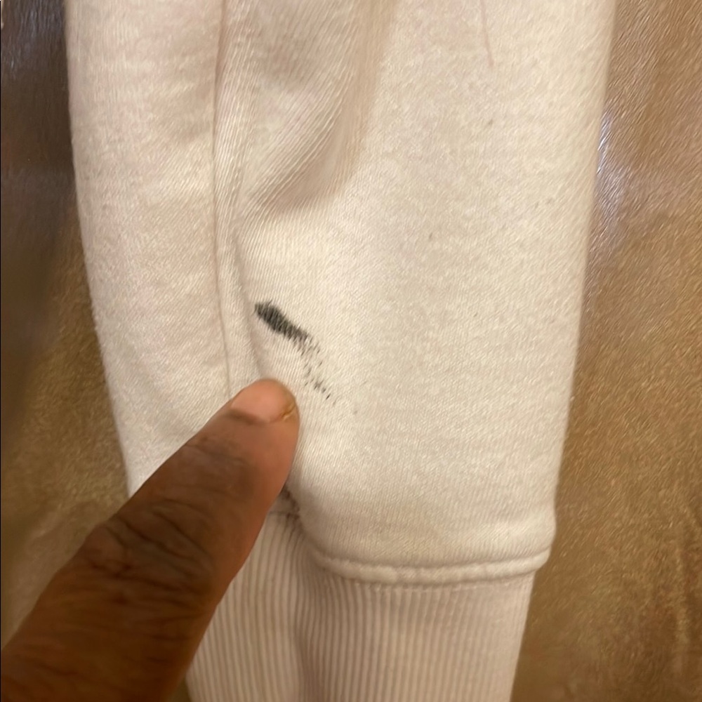 Men's White Graphic Tupac Shakur Sweater White/Black Long Sleeve REFER 2 STAIN - Picture 5 of 10